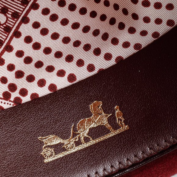 *SOLD* Hermès Wine Red Rabbit Felt Hat with Bow - Picture 7 of 15